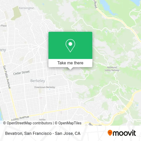 Bevatron map
