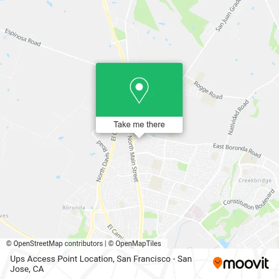 Ups Access Point Location map