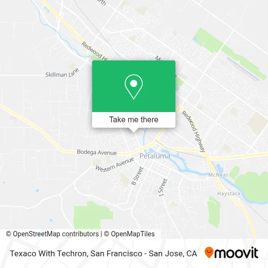 Texaco With Techron map