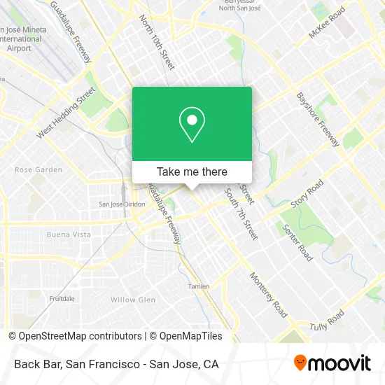Back Bar map