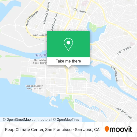 Reap Climate Center map