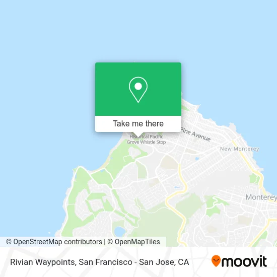 Rivian Waypoints map