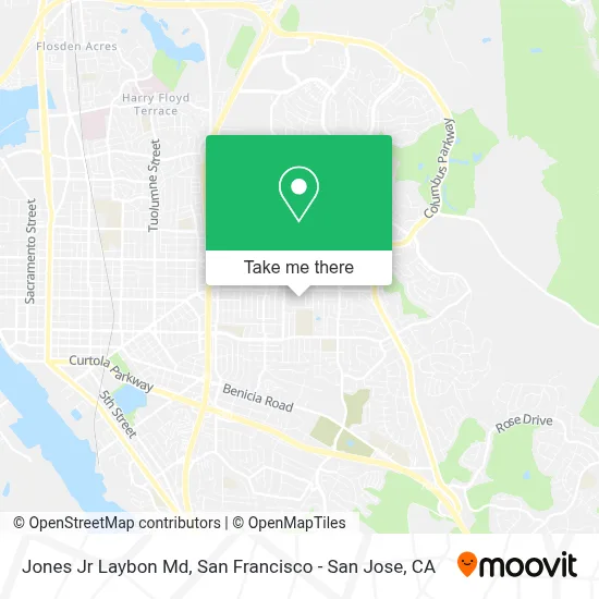 Jones Jr Laybon Md map