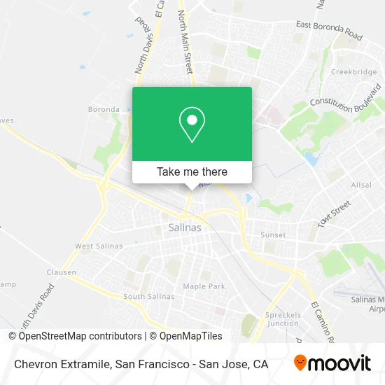 Chevron Extramile map