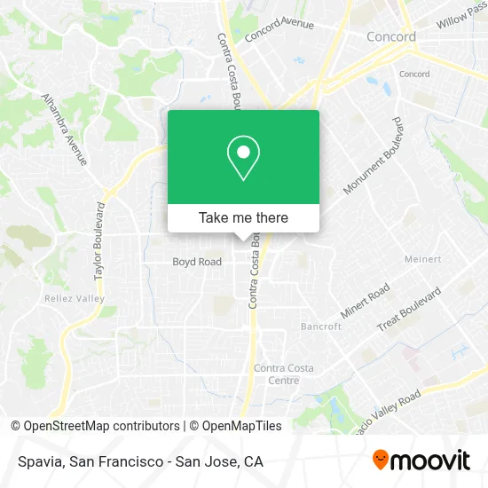 Spavia map
