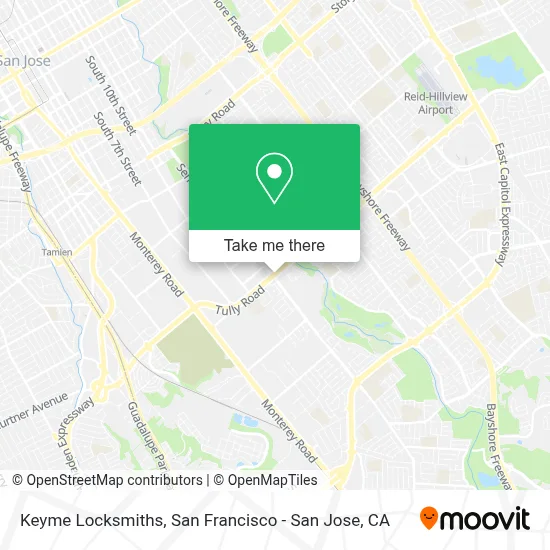 Keyme Locksmiths map
