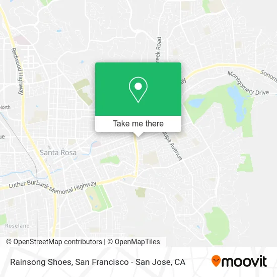 Rainsong Shoes map