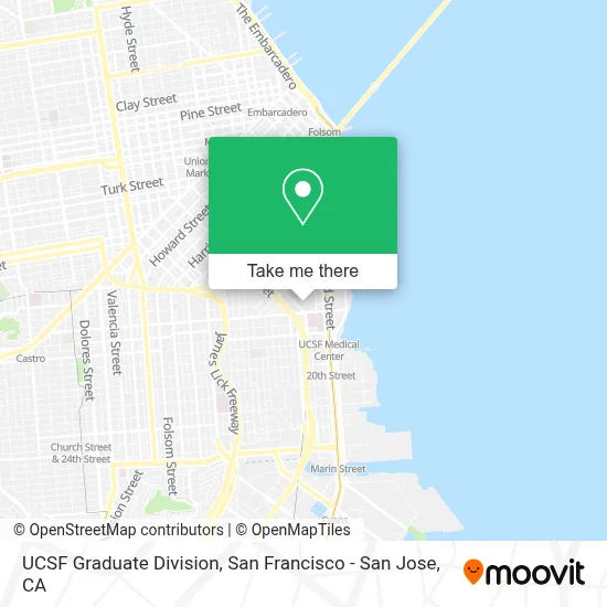 UCSF Graduate Division map