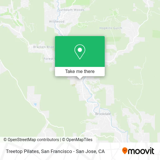 Treetop Pilates map