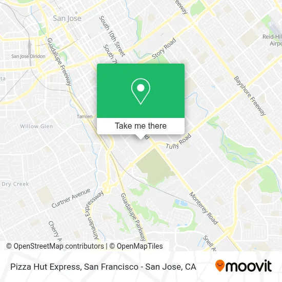 Pizza Hut Express map