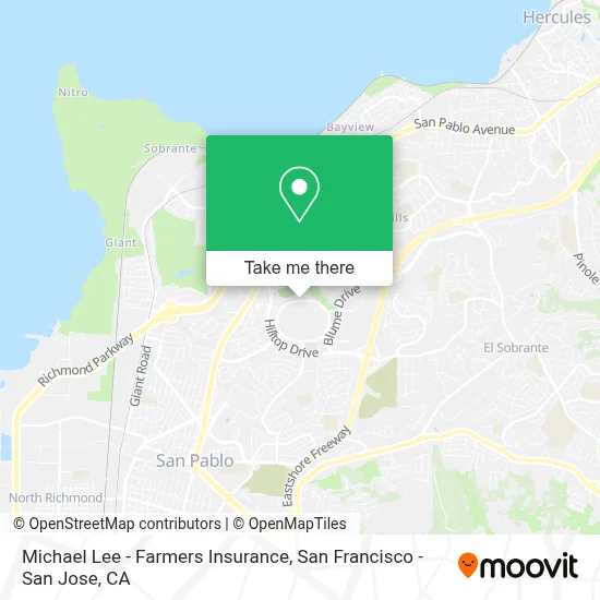 Michael Lee - Farmers Insurance map