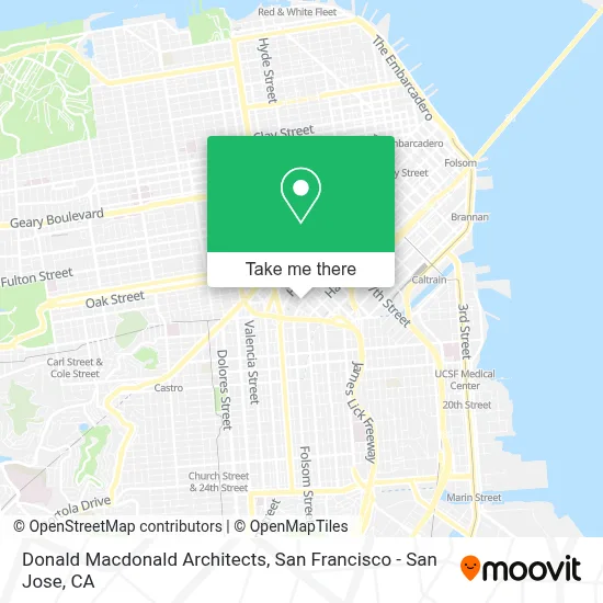 Donald Macdonald Architects map