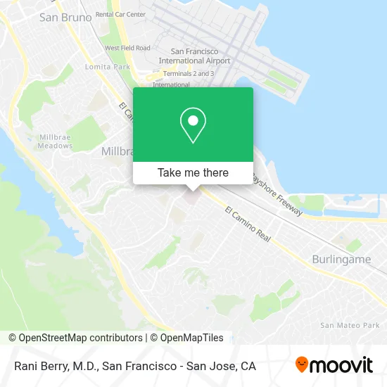 Rani Berry, M.D. map