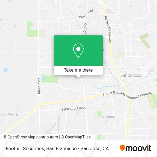 Foothill Securities map