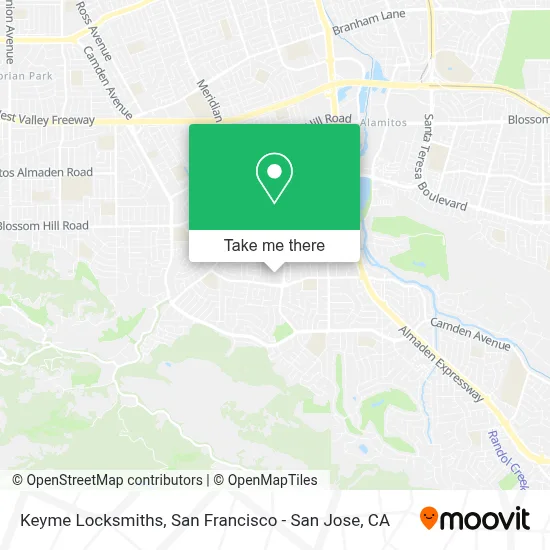 Keyme Locksmiths map