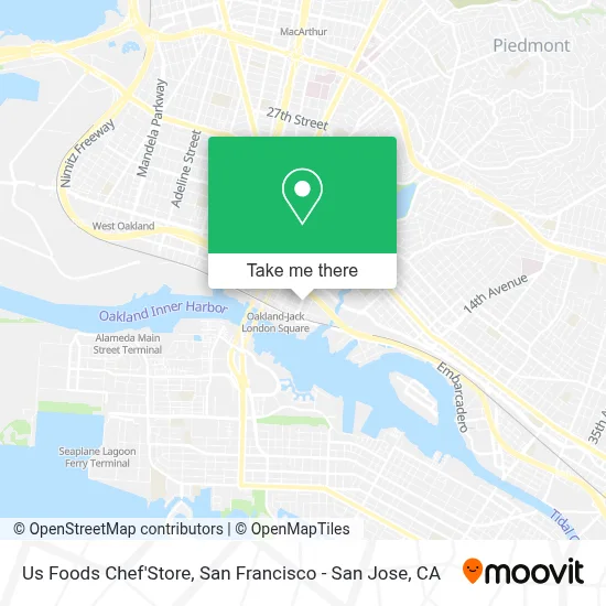 Us Foods Chef'Store map