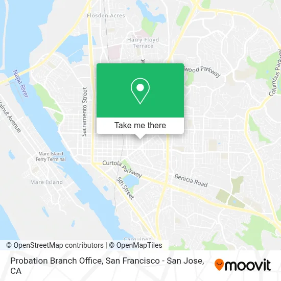 Probation Branch Office map