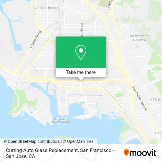 Cutting Auto Glass Replacement map