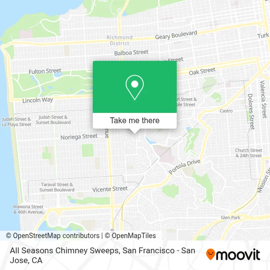 All Seasons Chimney Sweeps map