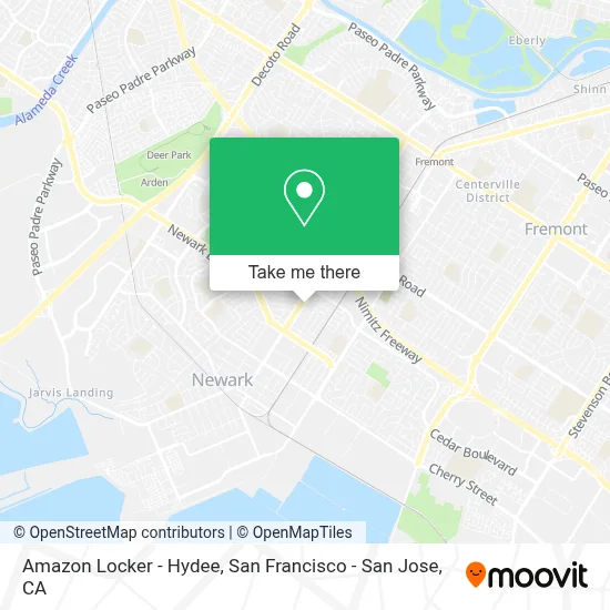 Amazon Locker - Hydee map