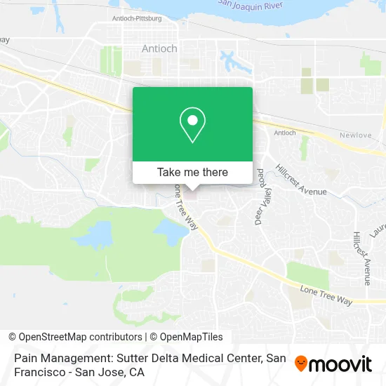 Pain Management: Sutter Delta Medical Center map