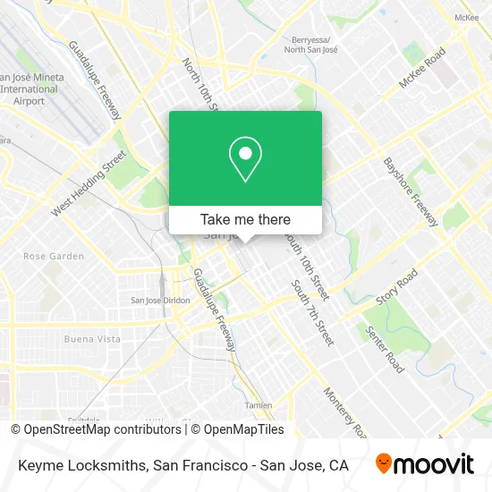 Keyme Locksmiths map