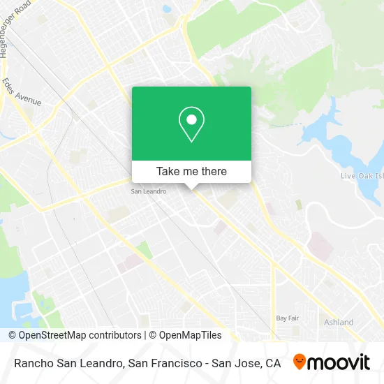 Rancho San Leandro map