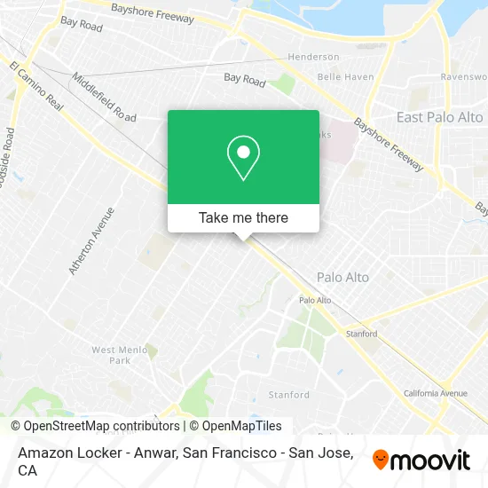 Amazon Locker - Anwar map