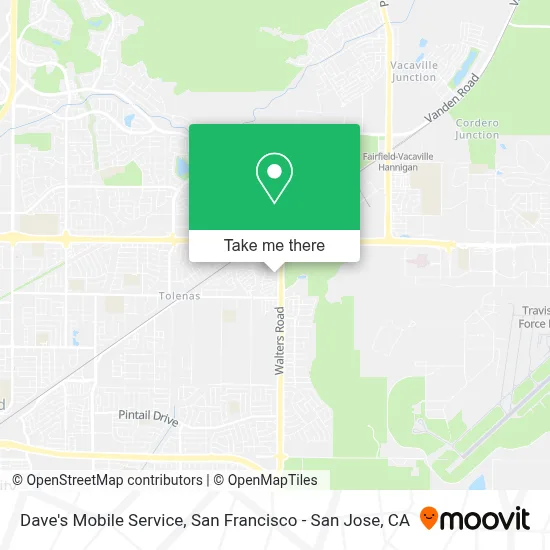Dave's Mobile Service map