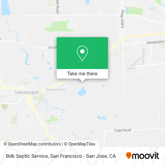 Bdk Septic Service map