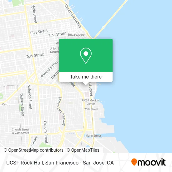 UCSF Rock Hall map