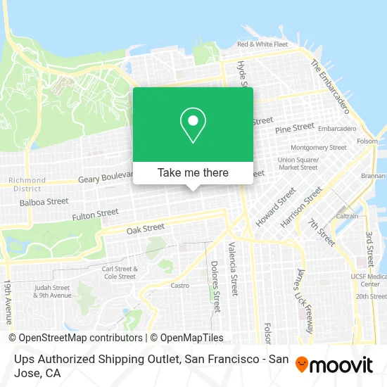 Ups Authorized Shipping Outlet map