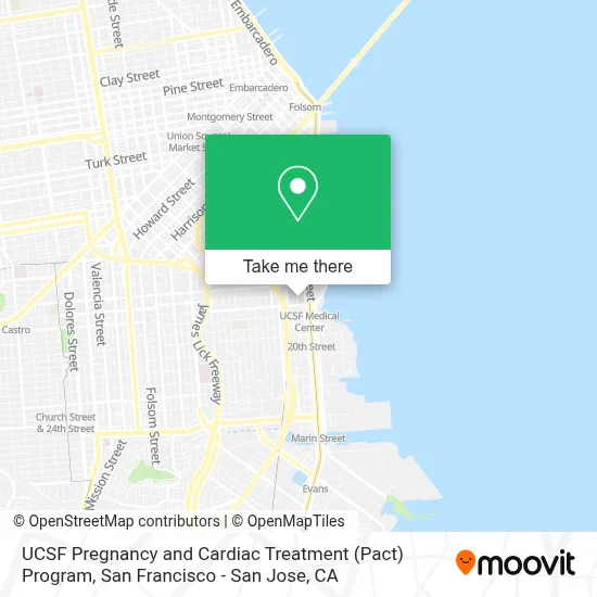 UCSF Pregnancy and Cardiac Treatment (Pact) Program map