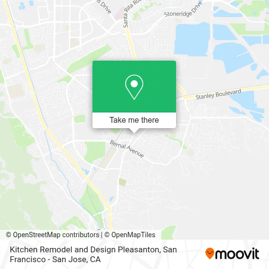 Kitchen Remodel and Design Pleasanton map