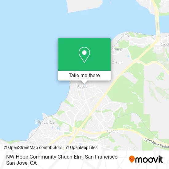 NW Hope Community Chuch-Elm map