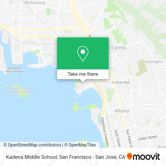 Kadena Middle School map