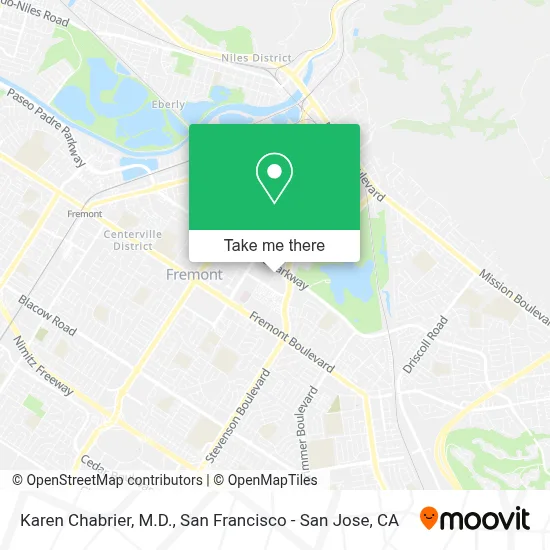 Karen Chabrier, M.D. map