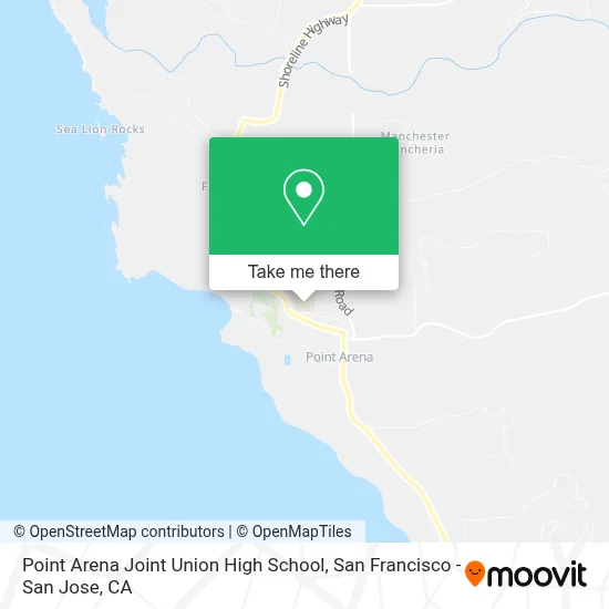 Point Arena Joint Union High School map