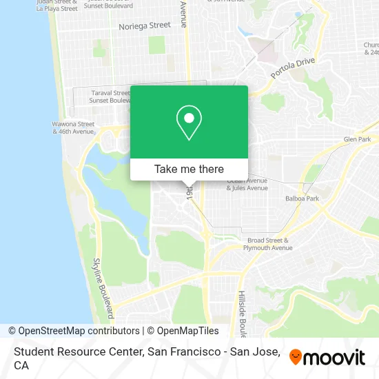Student Resource Center map