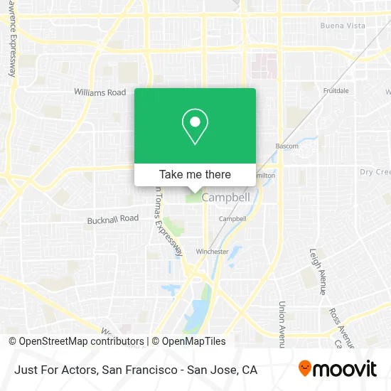 Just For Actors map