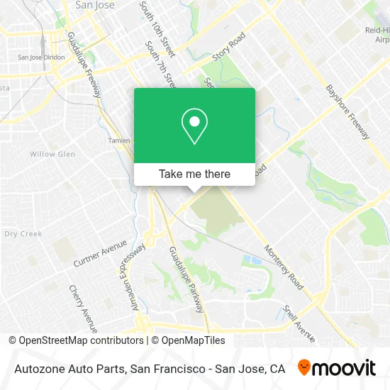 Autozone Auto Parts map