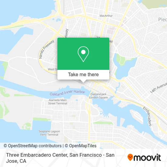 Three Embarcadero Center map