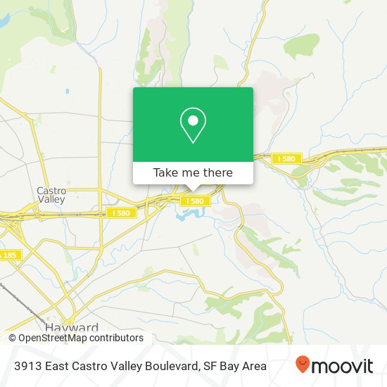 Mapa de 3913 East Castro Valley Boulevard