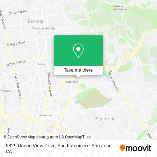 5829 Ocean View Drive map