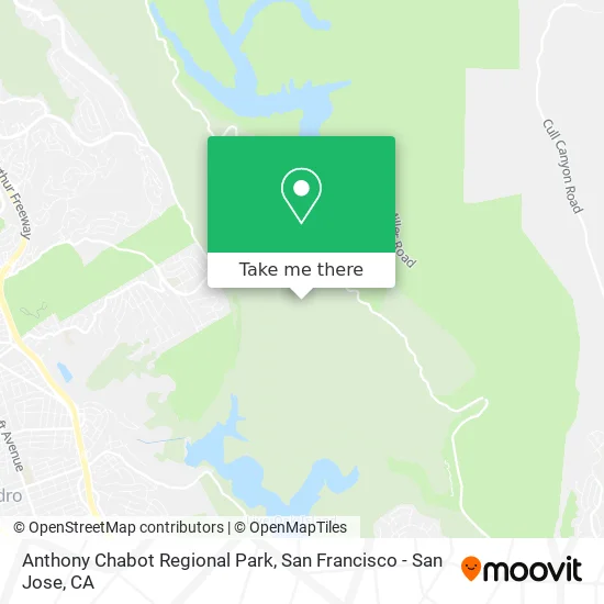 Anthony Chabot Regional Park map