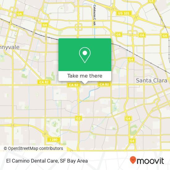 El Camino Dental Care map