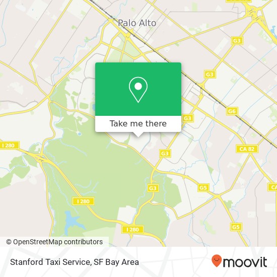Stanford Taxi Service map