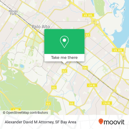 Alexander David M Attorney map