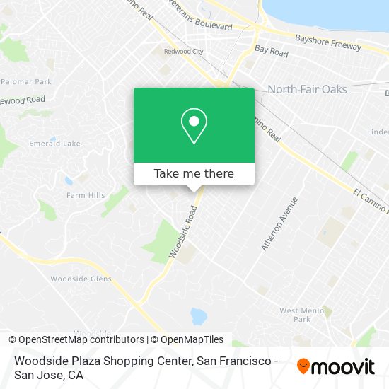 Woodside Plaza Shopping Center map