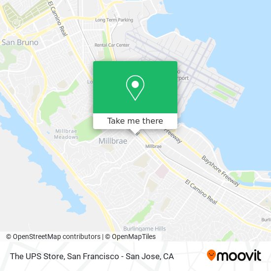 The UPS Store map